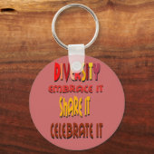 Diversiteit: Embrace IT Sleutelhanger (Voorkant)