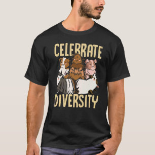 Diversiteit Guinee Varkenshaar Pet Cavy Anim viere T-shirt