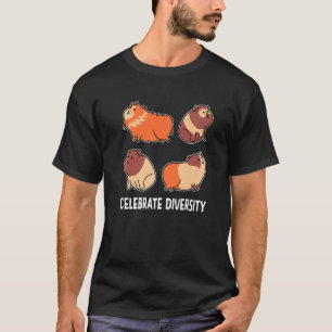 Diversiteit Guinee Varkenshaar Pet Cavy Anim viere T-shirt