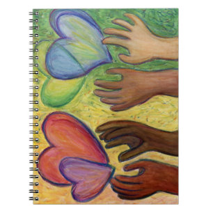 Diversiteit Hands Love Art Journal Notitieboek