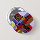 Diversiteit is Button van realiteit (Voorkant /achterkant)