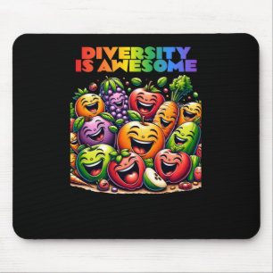 Diversiteit is een Geweldige Sticker Muismat