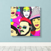 Diversiteit is Fun Canvas Afdruk (Insitu (Houten vloer))