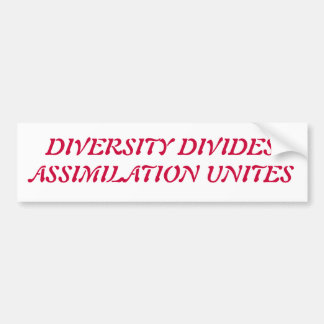 diversiteit is klote bumpersticker