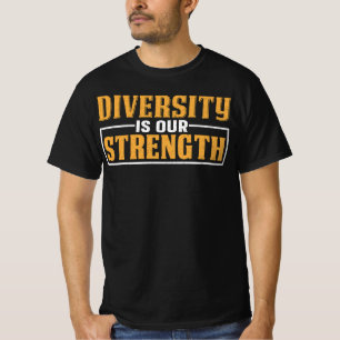 Diversiteit is onze kracht t-shirt