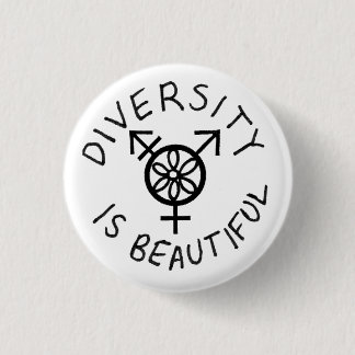 Diversiteit is prachtig ronde button 3,2 cm