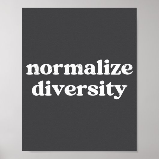 Diversiteit Normaliseren Poster (Voorkant)