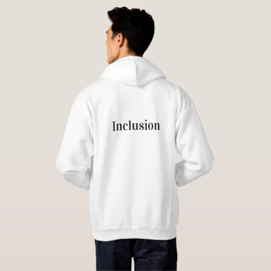 Diversiteit omarmen hoodie (Achterkant volledig)