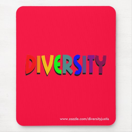 Diversiteit (regenboog) Mousepad (verticale stijl) Muismat (Voorkant)
