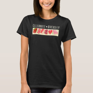 Diversiteit Steak Meme Grill Apparel Vlees vieren T-shirt