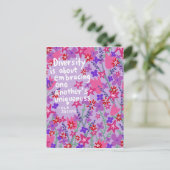 Diversiteit Uniqueness Ola Joseph Quote Briefkaart (Staand voorkant)