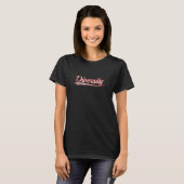 Diversiteit Varsity Distressed Throwback Sty T-shirt (Voorkant volledig)