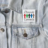 Diversiteit verbindt vierkant Button (In situ)