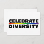 Diversiteit vieren kaart (Voorkant / Achterkant)