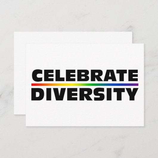 Diversiteit vieren kaart (Voorkant / Achterkant)
