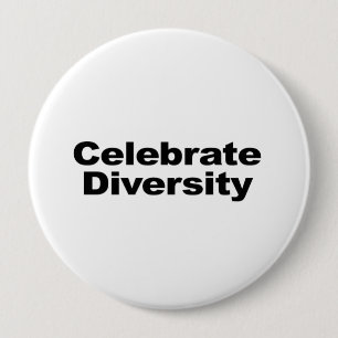 Diversiteit vieren ronde button 4,0 cm