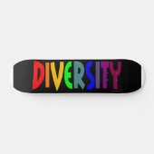 Diversiteit (zwart) skateboard (Horizontaal)