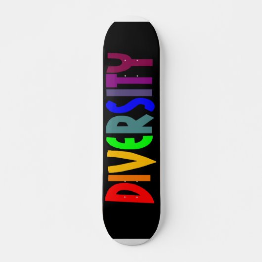 Diversiteit (zwart) skateboard (Voorkant)
