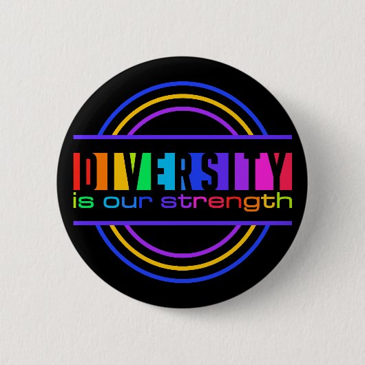 Diversiteitsknop Ronde Button 5,7 Cm (Voorkant)