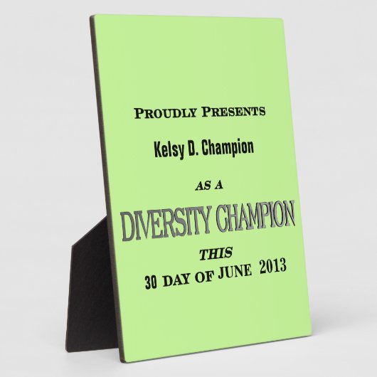 Diversity Champion Plaque (Côté)