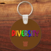 Diversity Custom Chocolate Sleutelhanger (Voorkant)