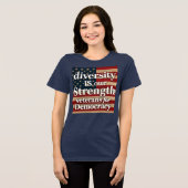 Diversity Is Our Strength Tri-Blend Shirt (Voorkant volledig)