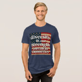 Diversity Is Our Strength Tri-Blend Shirt (Voorkant volledig)