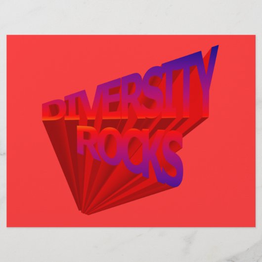 Diversity Rocks Flyer-Sjabloon Flyer (Voorkant)