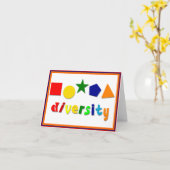 Diversity Shapes Note-Kaart Kaart (Gele Bloem)