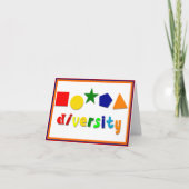 Diversity Shapes Note-Kaart Kaart (Voorkant)