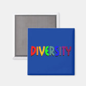 Diversity Square Magnet Magneet (Voorkant / Achterkant)