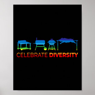 Diversity vieren - Bbq Poster