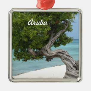 Divi Divi-boom in Aruba Metalen Ornament