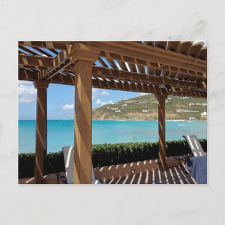 Divi Little Bay SXM poolside pergola Briefkaart