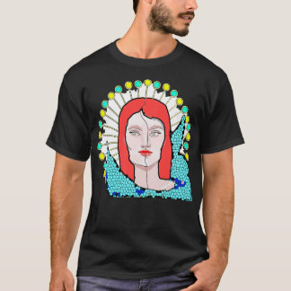 Divided Woman Face Portret T-shirt