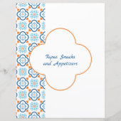 Divider Page for Blue Orange Spanish Tile Classeur (Devant)