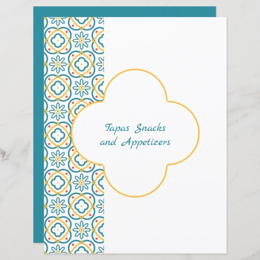 Divider Pagina voor Blauw Geel Spaans Multomap Teg (Voorkant / Achterkant)