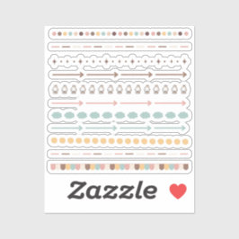 Dividers tiny latte sheet sticker