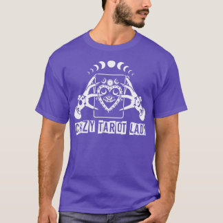Divination Crazy Tarot Lady Crystal Ball Tarot T-shirt