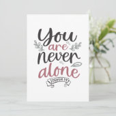 Divine Assurance - Joshua 1:9 Christelijk ontwerp Bedankkaart (Staand voorkant)