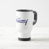 Divine AUTHORITY – Blue Gradient Design Travel Mug (Devant droit)