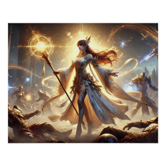 Divine Battle Healer Posters - Kracht Mededogen Perfect Poster (Voorkant)