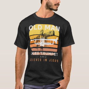 Divine Brass: Grumpy Old Mans Jesus beroemd gemaak T-shirt