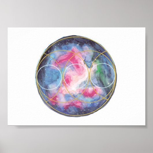 Divine connection poster / crystalgrid template (Devant)