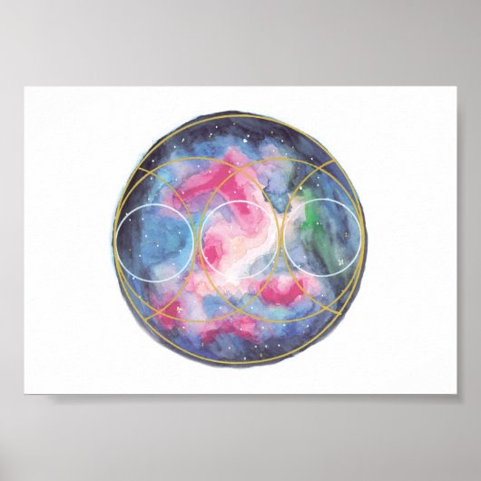 Divine connection poster / crystalgrid template (Devant)
