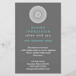 Divine Cyan Impressie Verticaal Flyer
