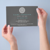 Divine Cyan Impression Horizontal Flyer (Hand)