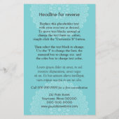 Divine Cyan Impression Verticaal Flyer (Achterkant)