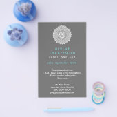 Divine Cyan Impression Verticaal Flyer (Enkel)