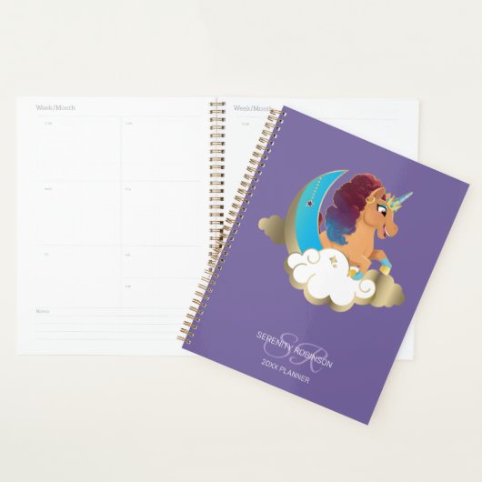 Divine de Eenhoorn | Maan & Wolken Planner (Display)
